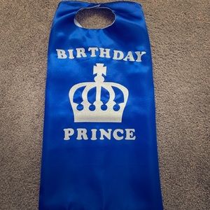 Birthday prince cape
